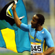 The Bahamas’ Chris Brown waves his national flag to celebrate the 400-meter gold medal in the Pan American Games in Rio de Janeiro on July 25, 2007.
ANTONIO SCORZA/AFP/Getty Images